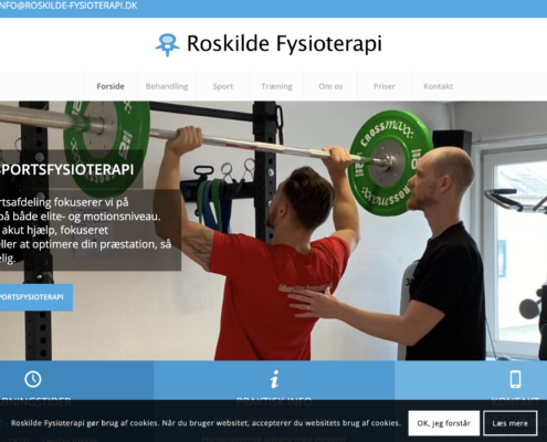 Wordpress webdesign og webudvikling roskilde-fysioterapi.dk