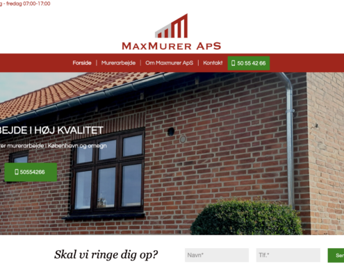 Wordpress webdesign og webudvikling maxmurer.dk